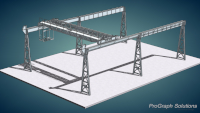 A work in progress screen grab of the gantry crane